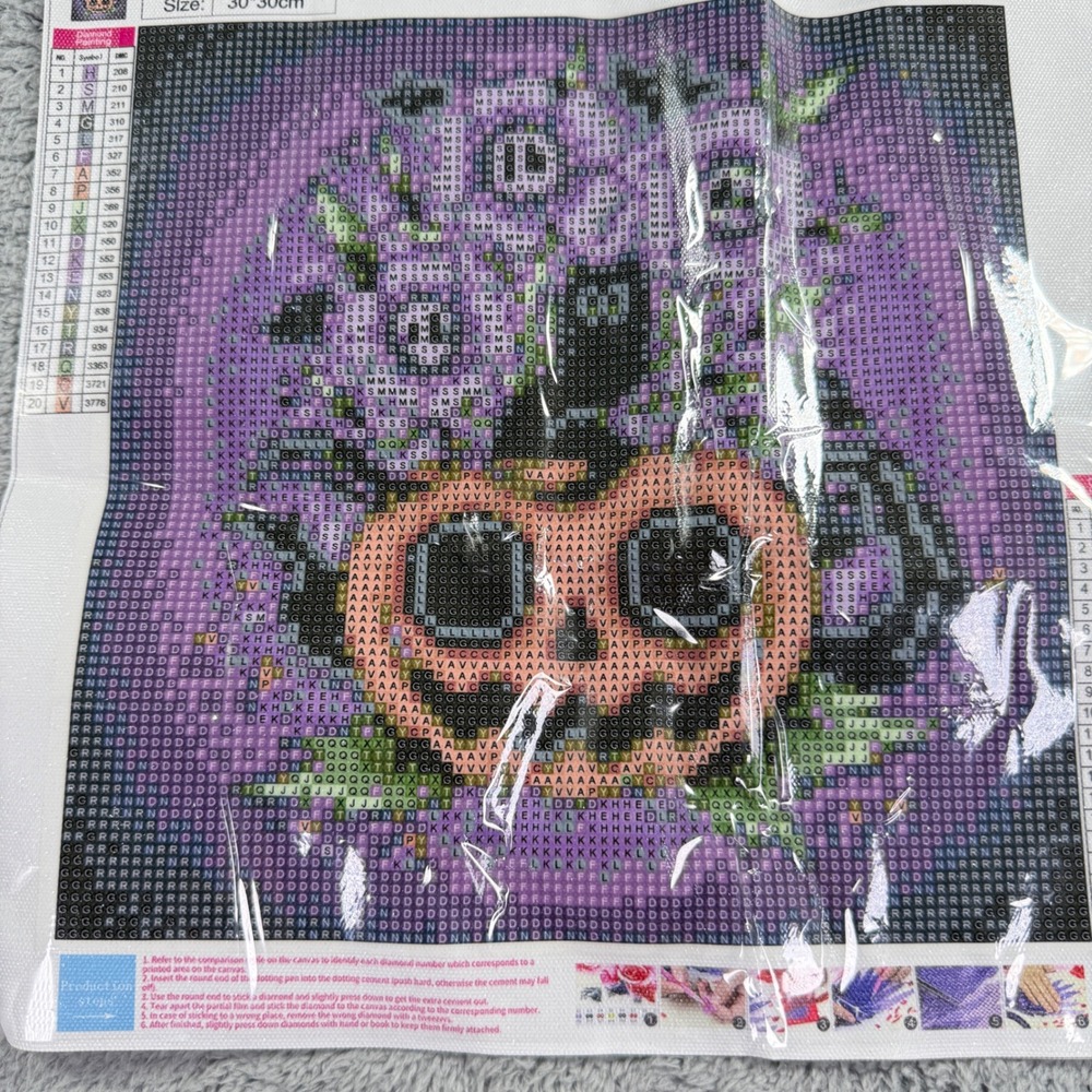 Camoyai Halloween Diamond Painting Kit 30x30cm Pumpkin Skull Cat New DIY Craft